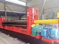 Máquina de dobrar chapas hidráulica de três rolos